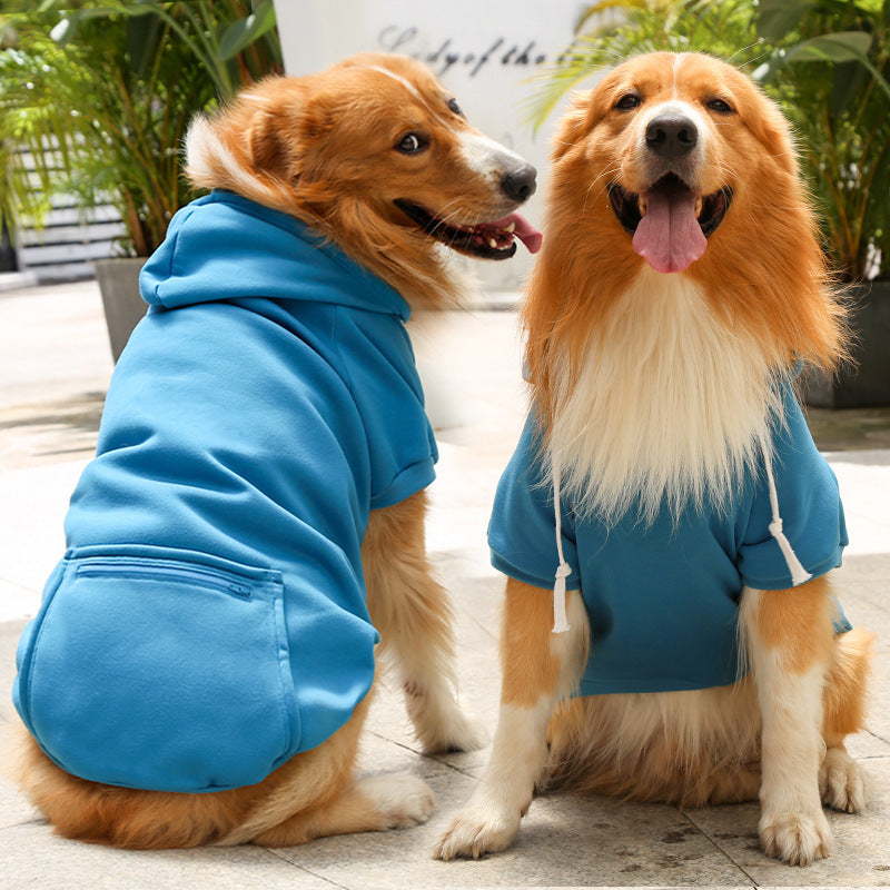 Polerón de polar con bolsillo con cierre para perros y gatos chicos, medianos y grandes