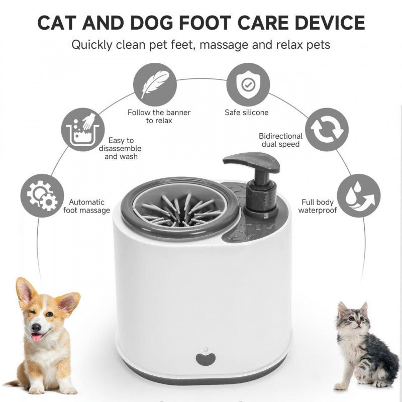 Lava patas eléctrico para mascotas