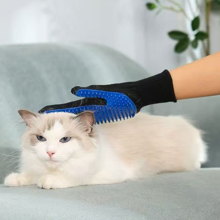 Guantes de Goma Seleccionados para el Aseo de Mascotas