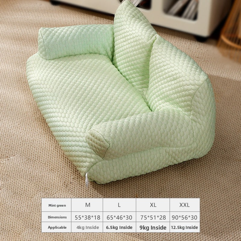 Cama fría lavable y desenfundable para mascotas