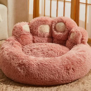 Cama de franela acogedora para perros y gatos