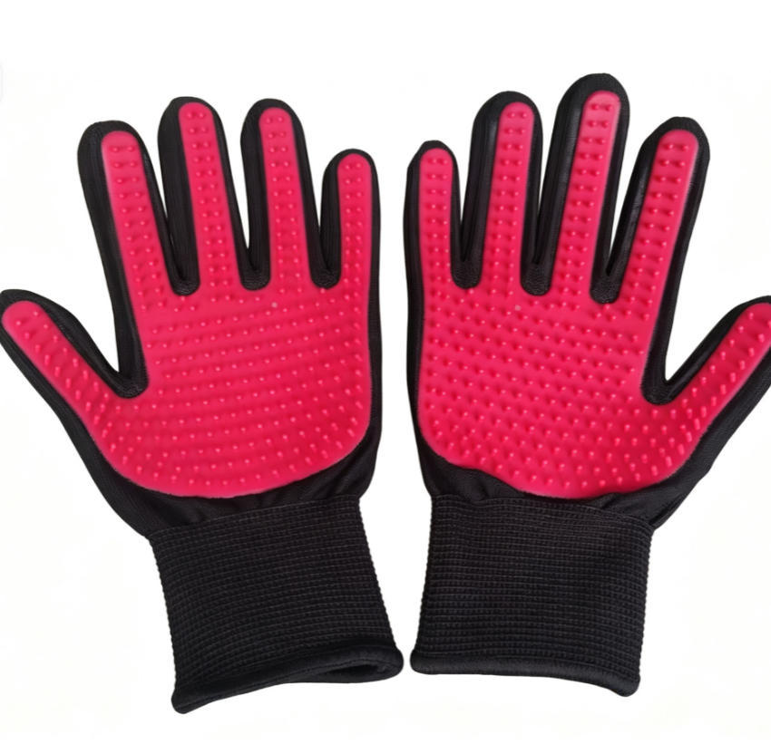 Guantes de Goma Seleccionados para el Aseo de Mascotas