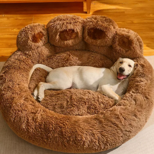 Cama de franela acogedora para perros y gatos