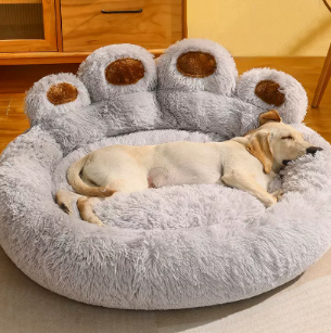 Cama de franela acogedora para perros y gatos