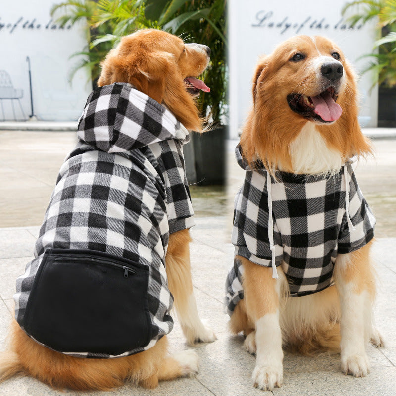 Polerón de polar con bolsillo con cierre para perros y gatos chicos, medianos y grandes